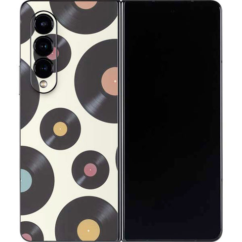 Colorful Records Galaxy Z Fold4 5G Skin